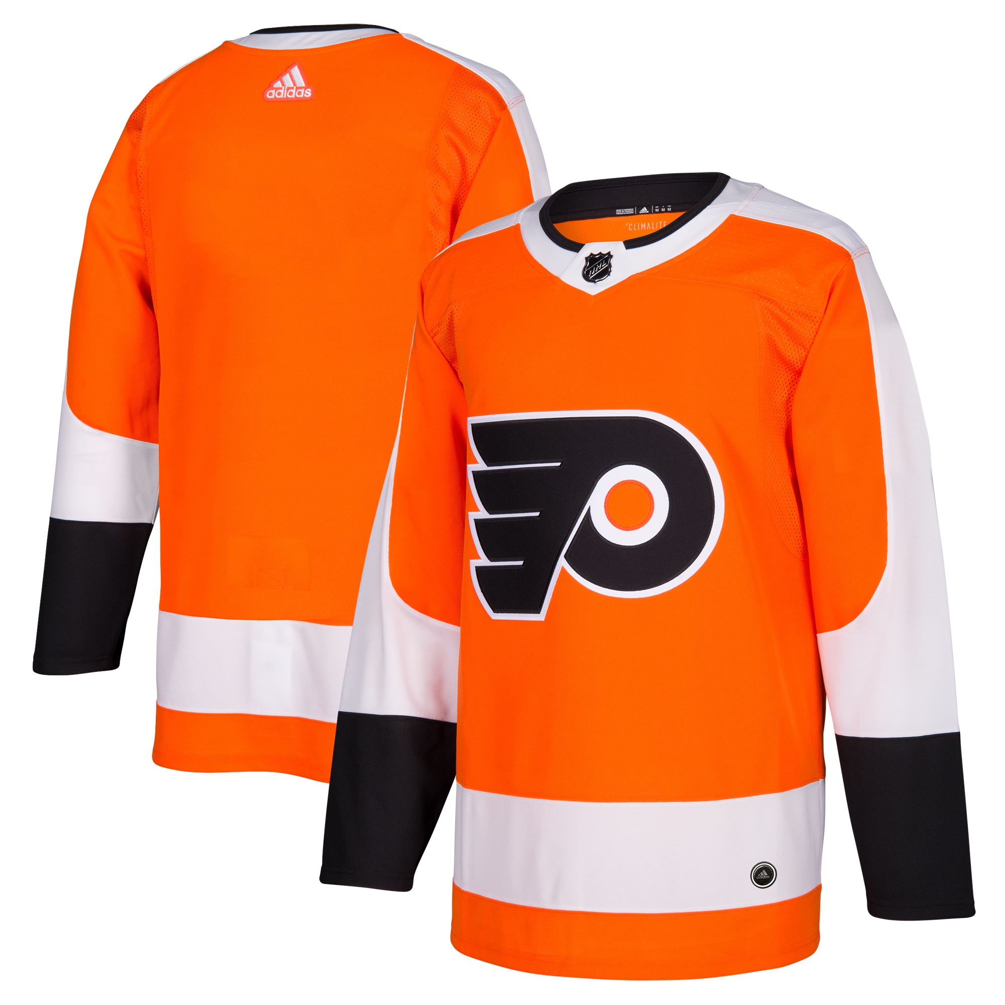 Men's Philadelphia Flyers adidas Orange Home Authentic Blank Jersey