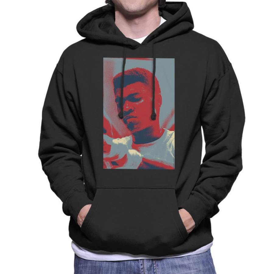 Muhammad Ali Cassius Clay Training Session 1966 Poster Style Men’s Hooded Sweatshirt