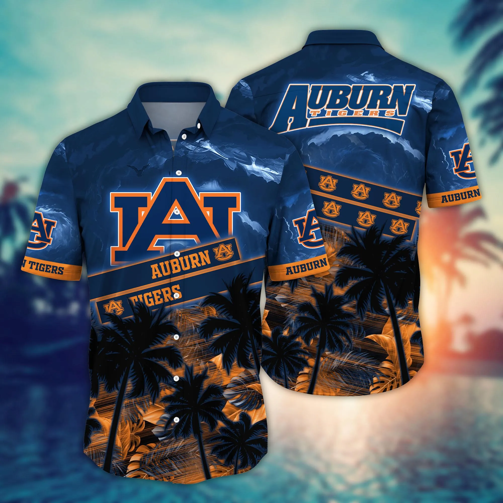 Auburn Tigers NCCA Hawaiian Shirt Wave Aloha Shirt