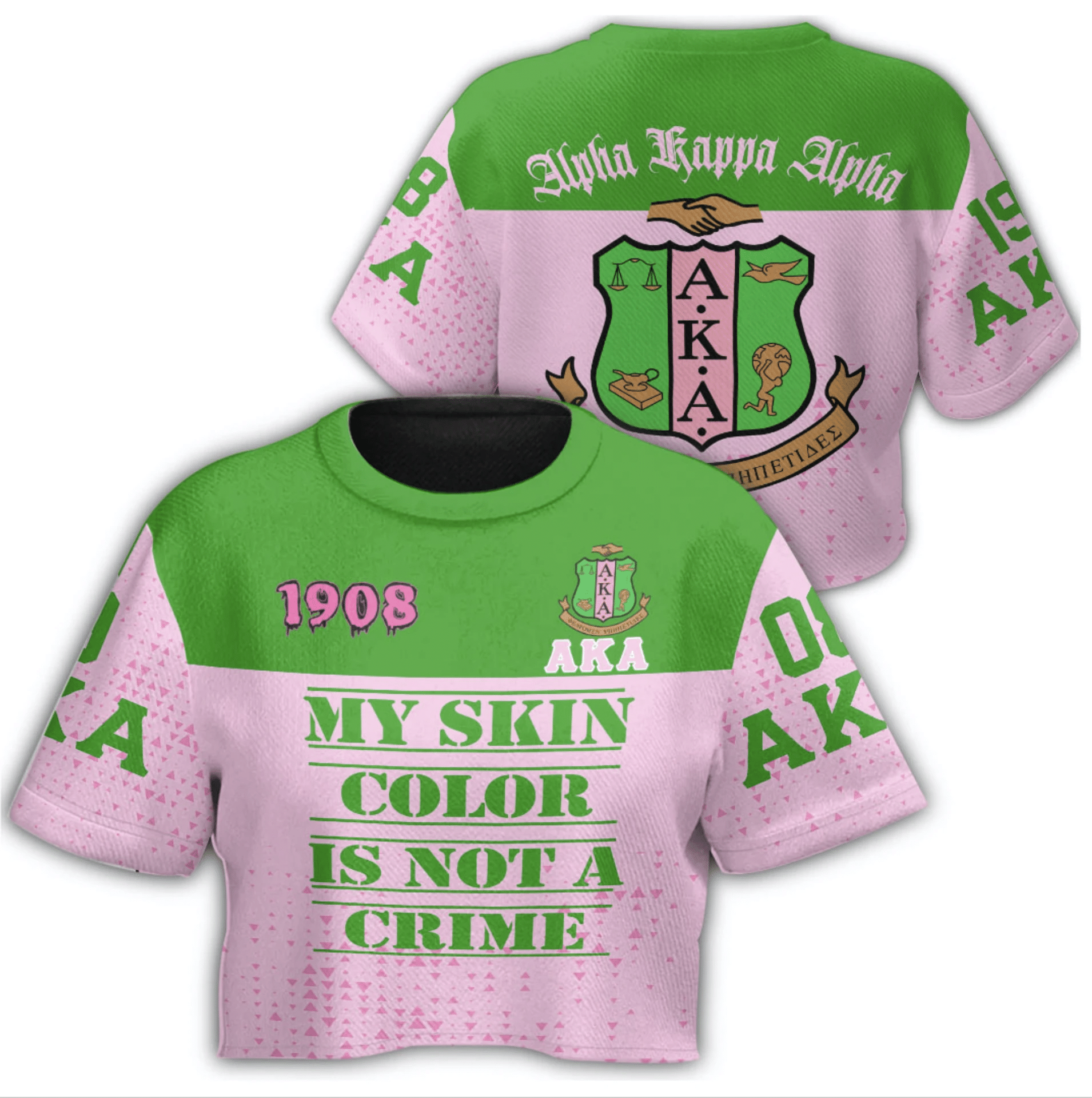 Africa Zone T-Shirt – Alpha Kappa Alpha Croptop T-Shirt A7