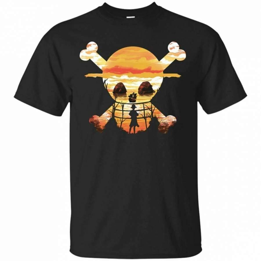 One Piece T-Shirt Monkey D. Luffy STRAW HAT CREW Tee Shirt Short Sleeve S-3XL