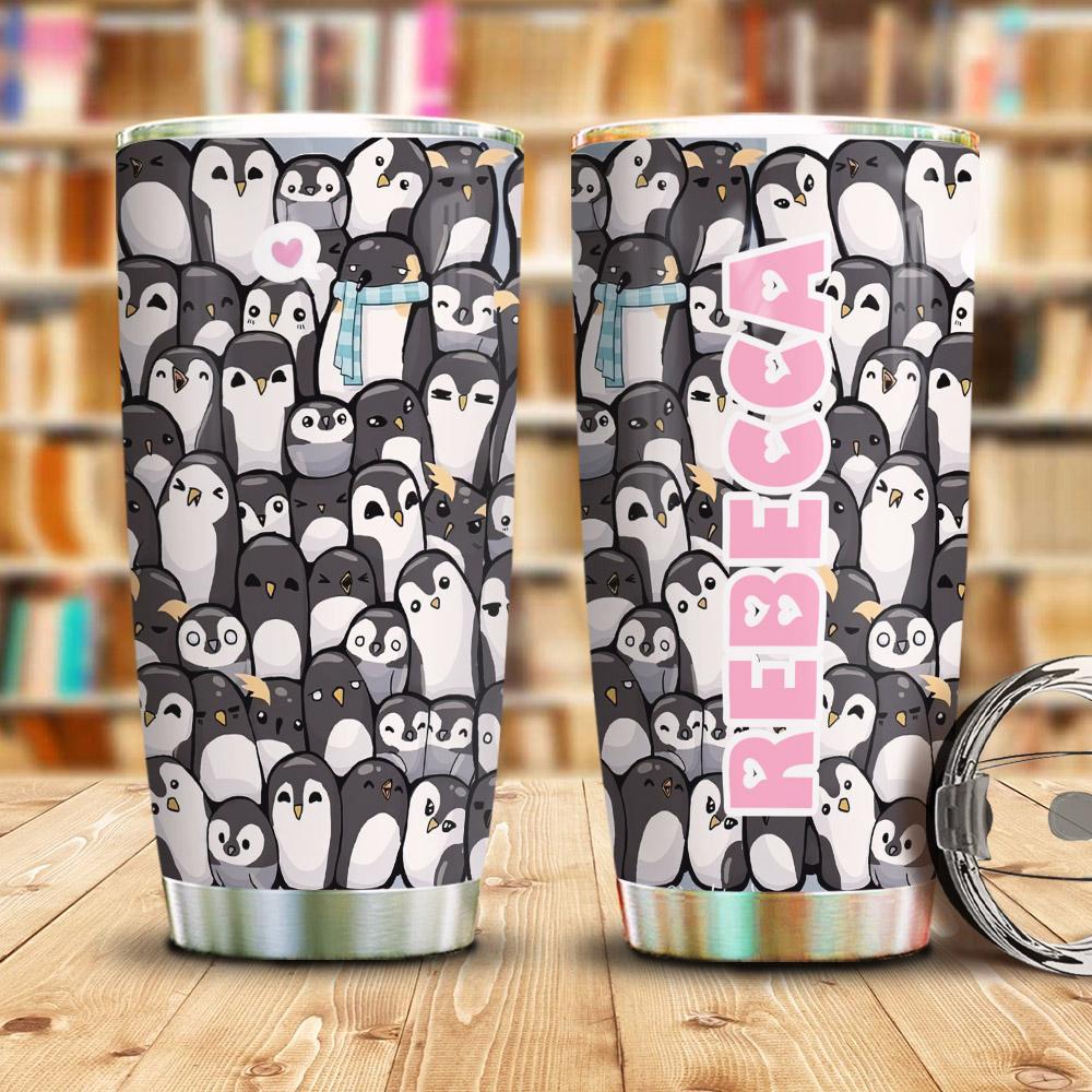 Penguin Size Doodle Personalized Kd2 Khm1311006 Stainless Steel Tumbler