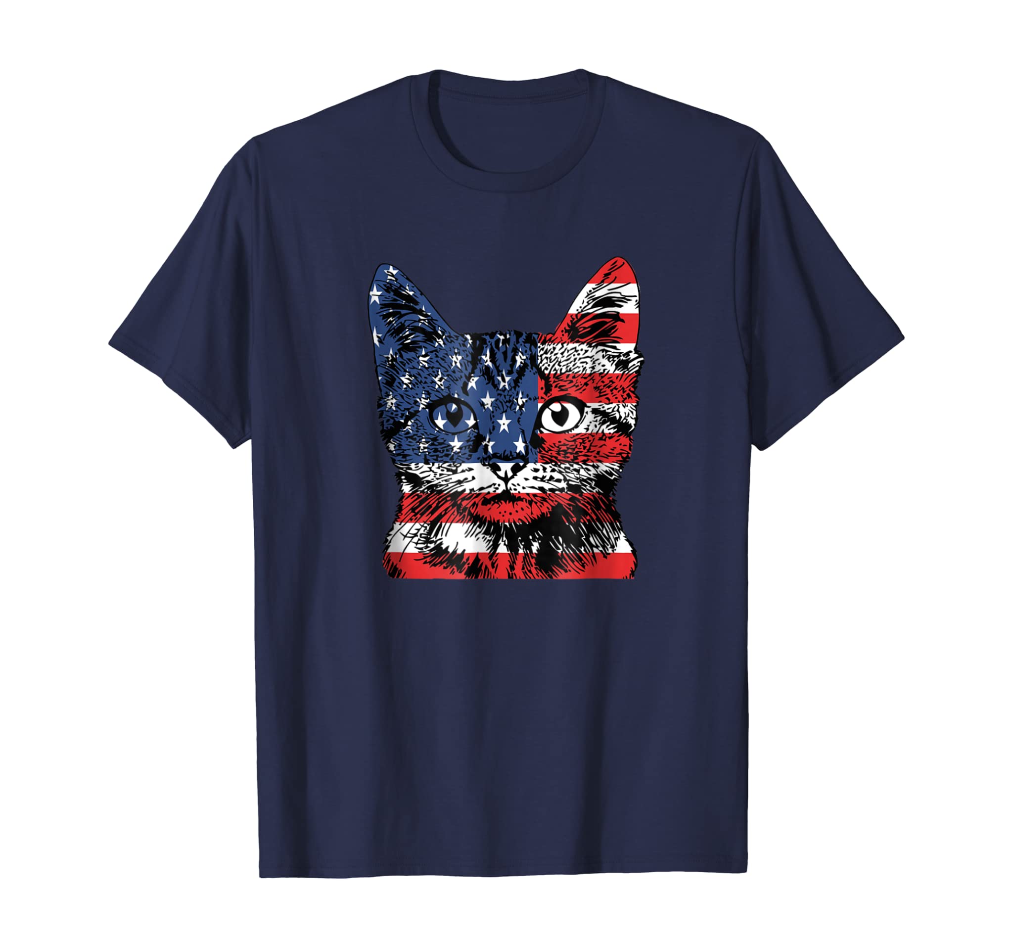 Funny Cat Independence Day Shirt Fourth of July T-Shirt