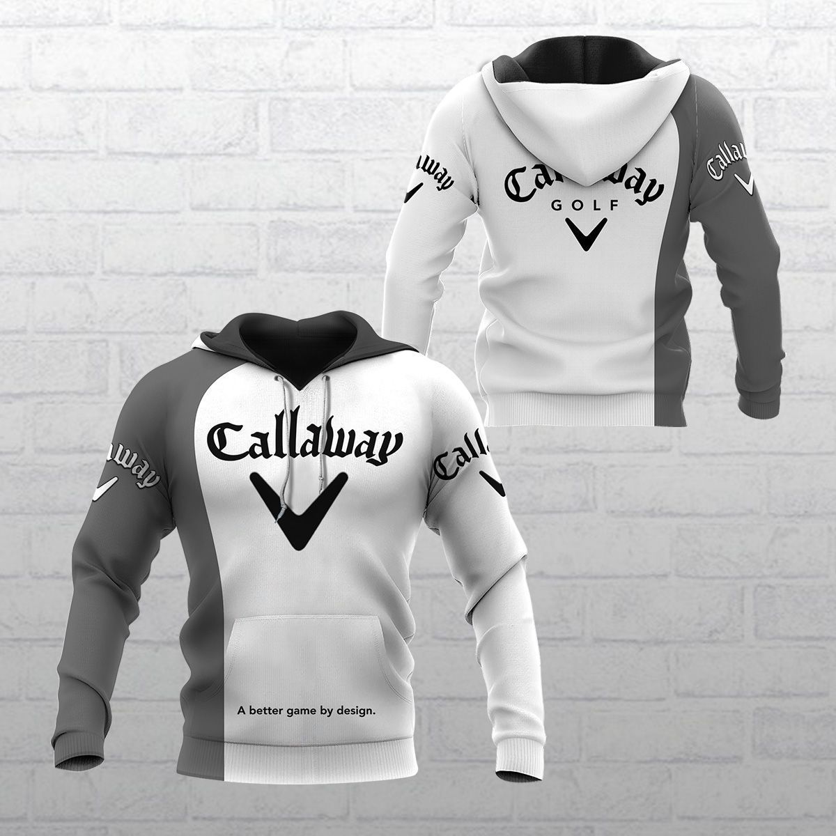 3D All Over Printed Callaway Lph-Nh Shirts Ver1 (White&Grey)