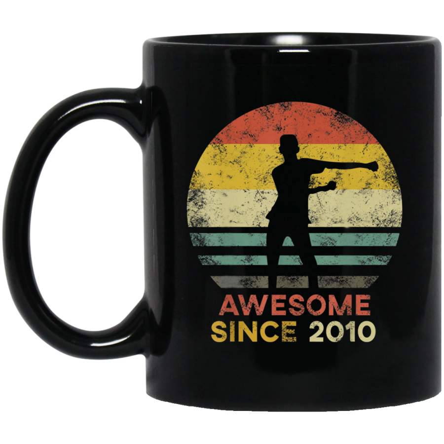 Vintage Floss Dance 10th Gift For 10 Year Old Birthday Black Mug