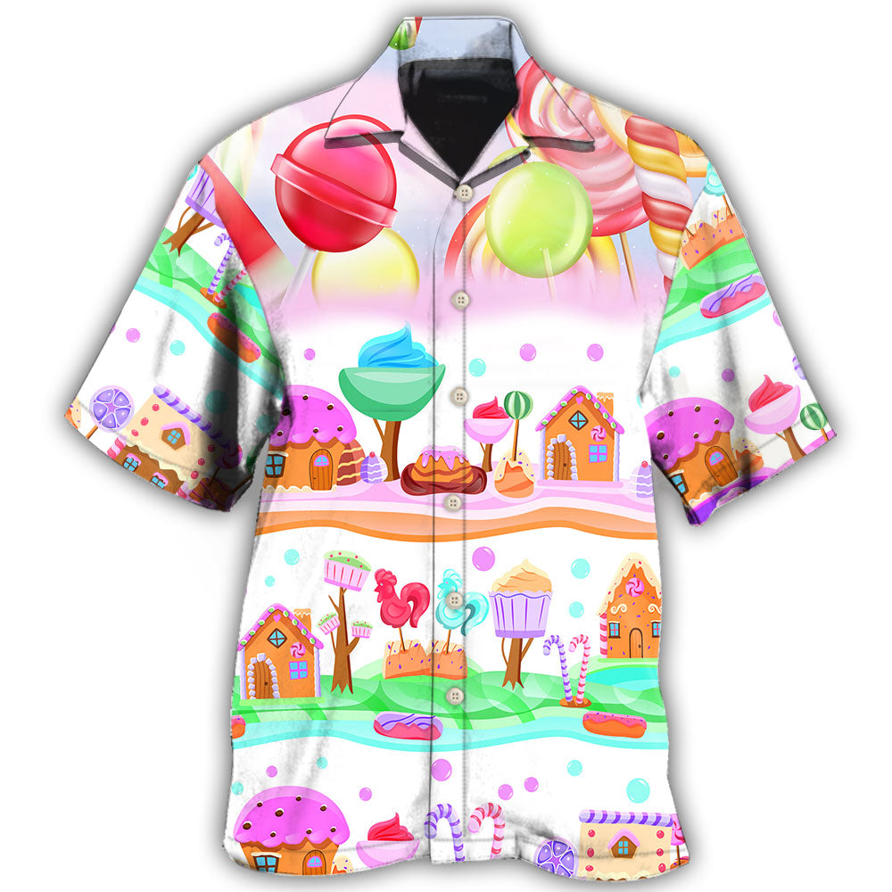 Colourful Dessert Cookies Candy Lolipop – Hawaiian Shirt –  Haws04Tnh210422