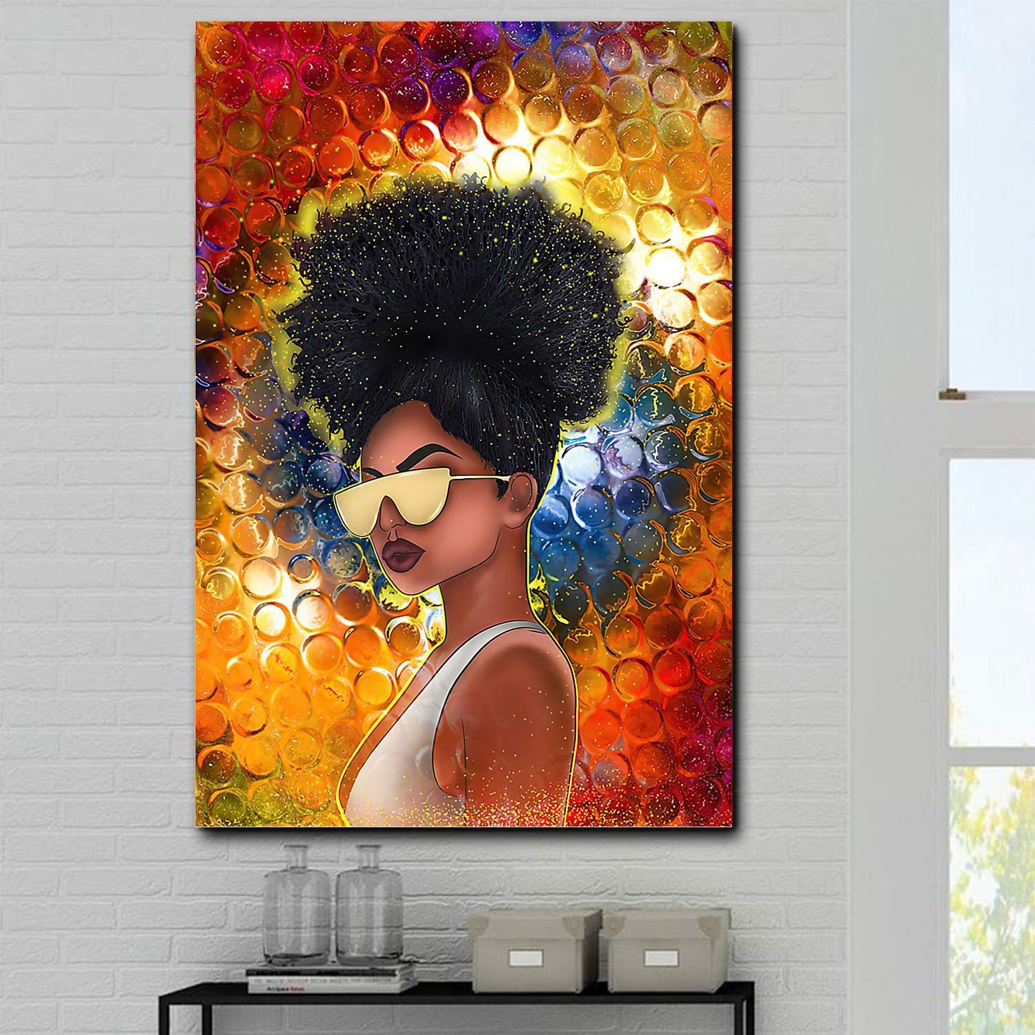 African Fashion Poster Melanin Pop Girl Home Decor