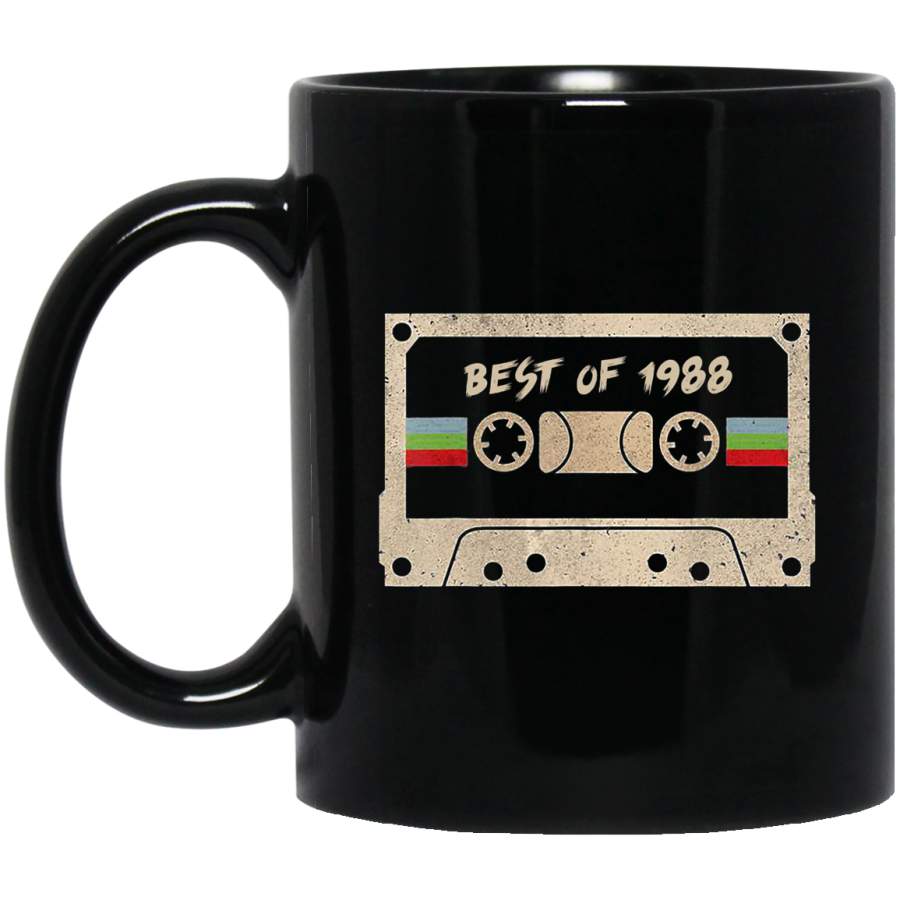 Best of 1988 Birthday 31Years Old Mixtape Vintage Coffee Mug