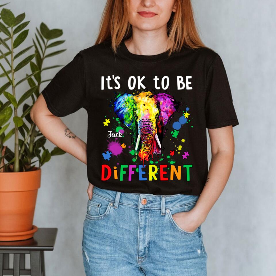 Personalized Elephant Shirt – Best Gift For Myself – It’S Ok To Be Different T-Shirt