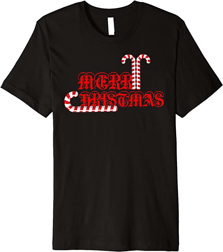 MERRY CHRISTMAS CANDY CANES family gifts mom dad children Premium T-Shirt