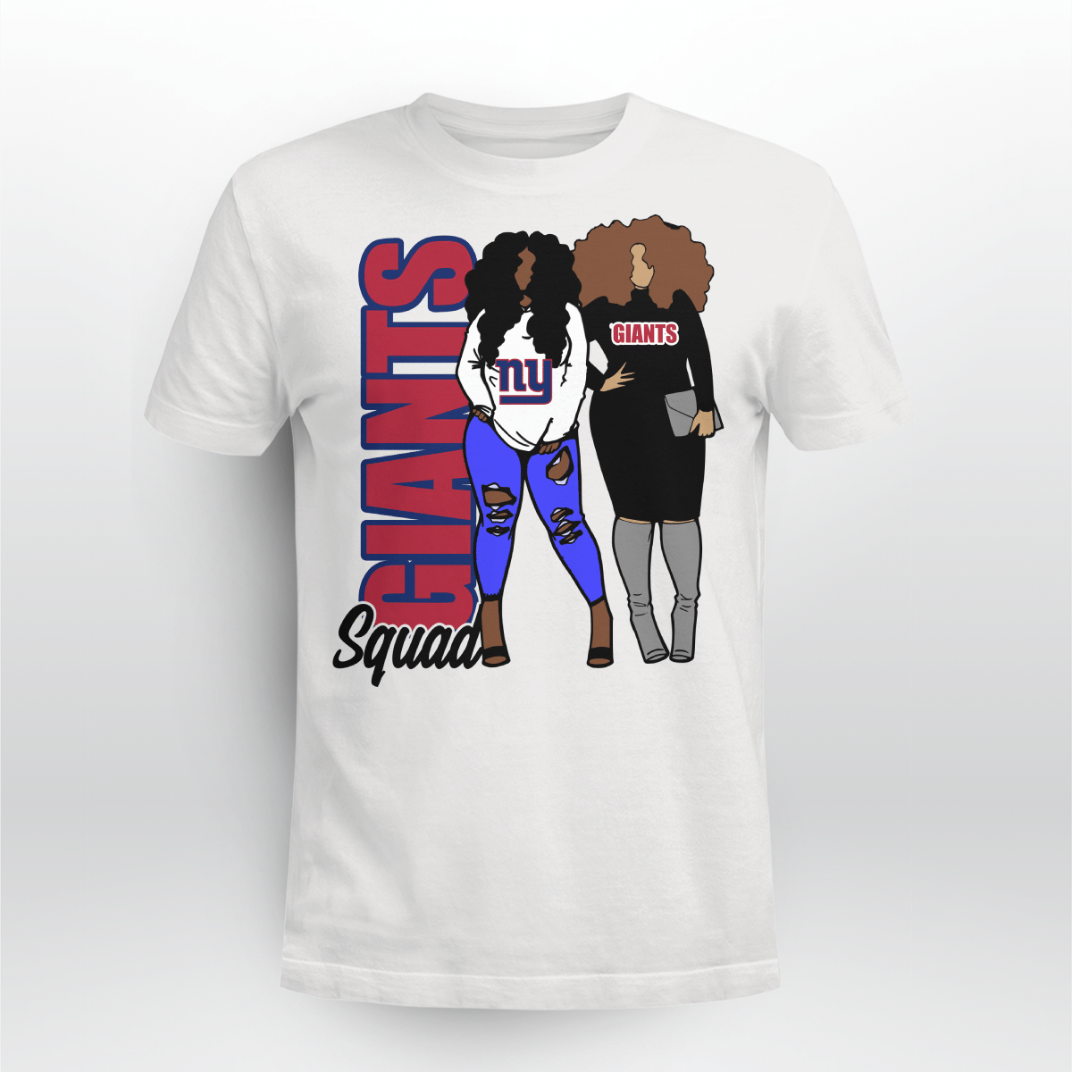 New York Giants Squad Tshirt For Black Girls Shirt New York Giants Squad Black Girl Shirt