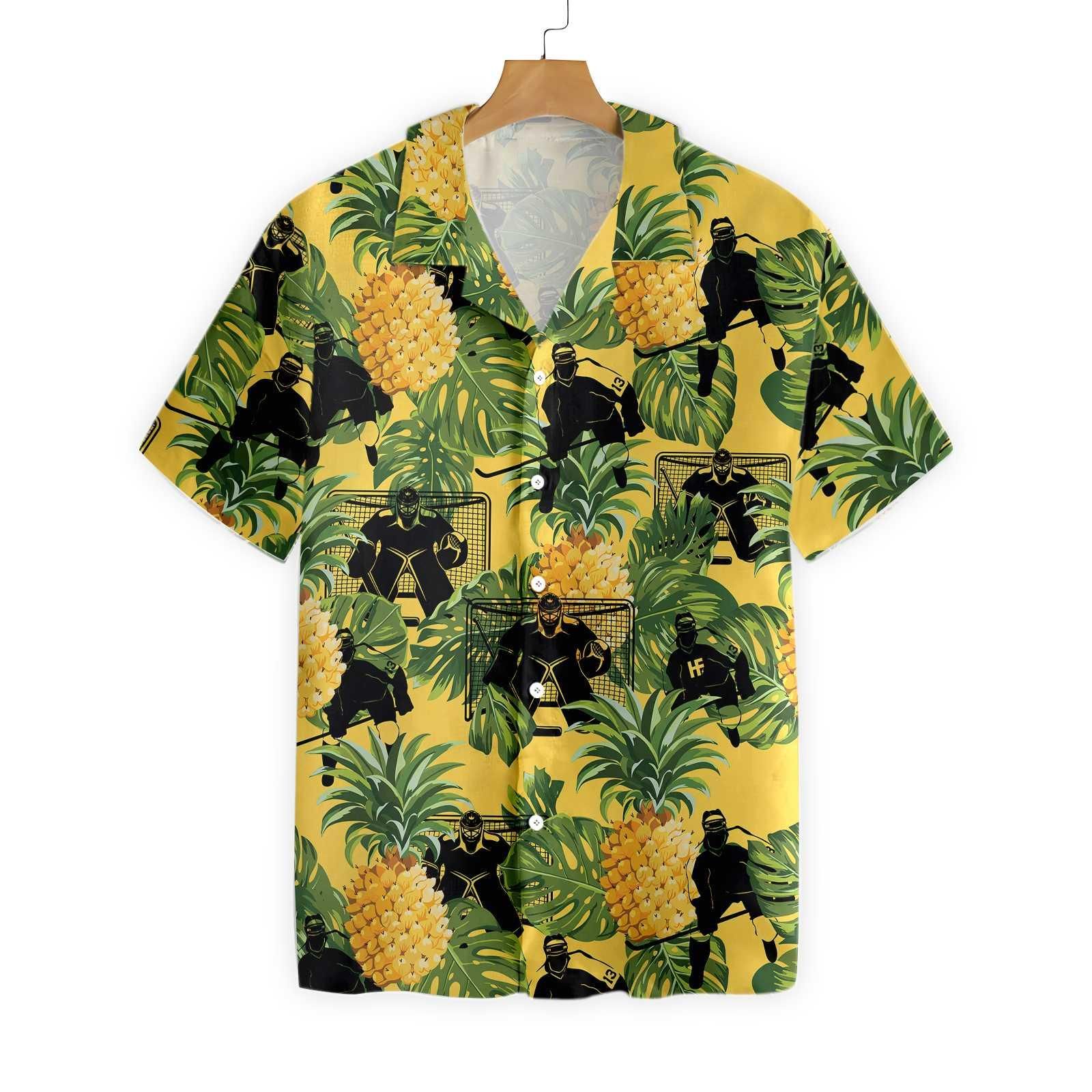 Ice Hockey Tropical Hawaii Shirt Ha60543