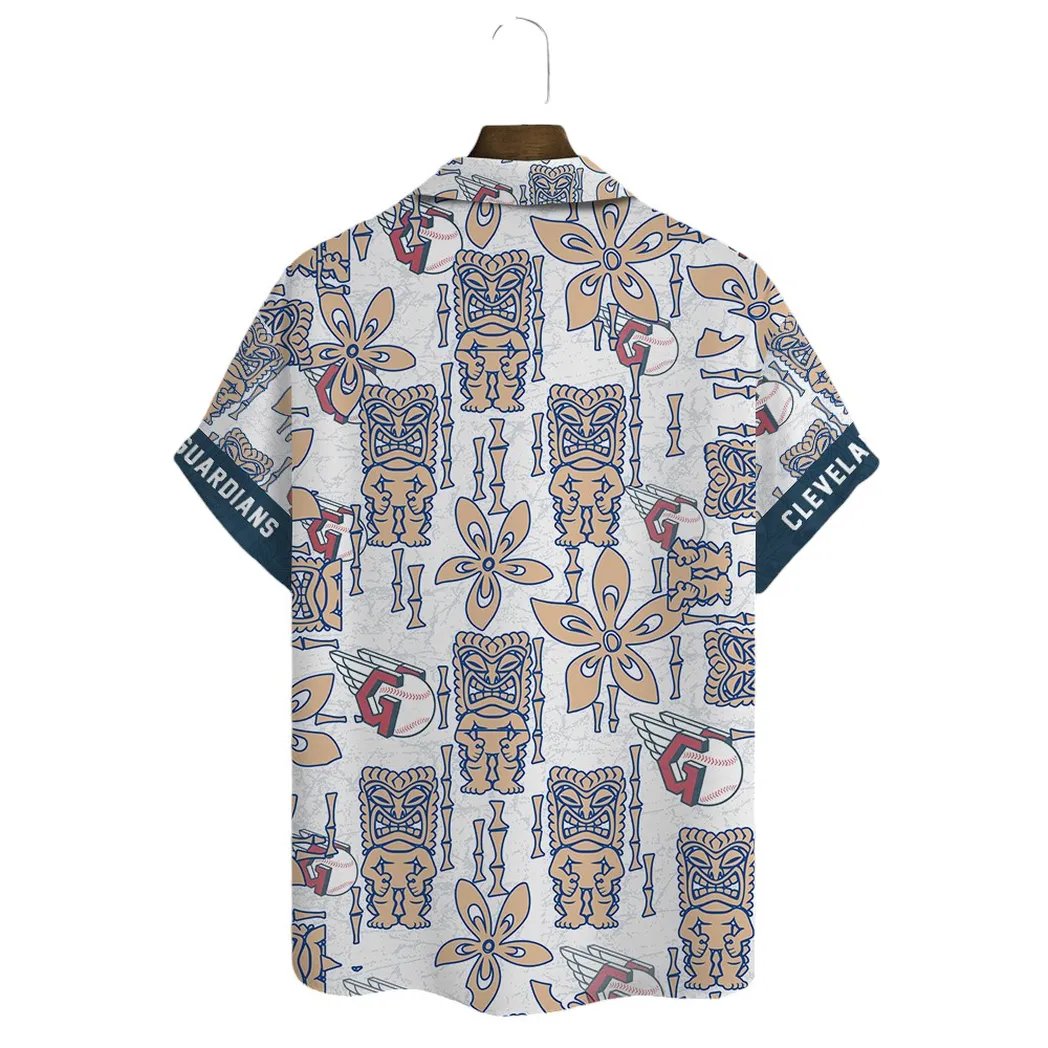 Cleveland Guardians Hawaiian Shirt Tiki Aloha Design