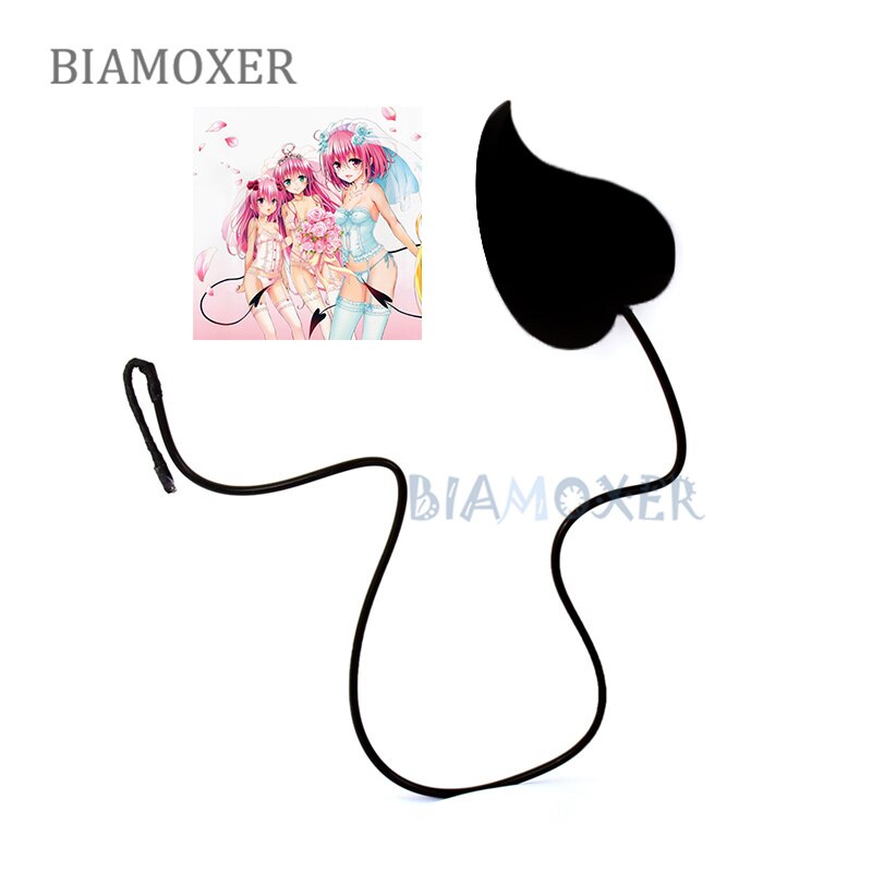 To Love Ru Momo Cosplay Tail evil Red Black Evil Heart Bunny Girl Momo Belia Deviluke Women Cosplay Accessorie Prop Halloween alx