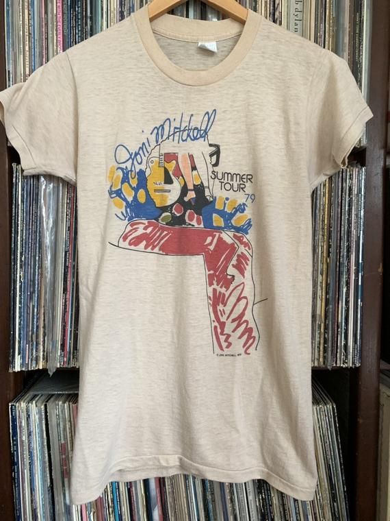 Vtg 1979 Joni Mitchell Concert Tour T-Shirt