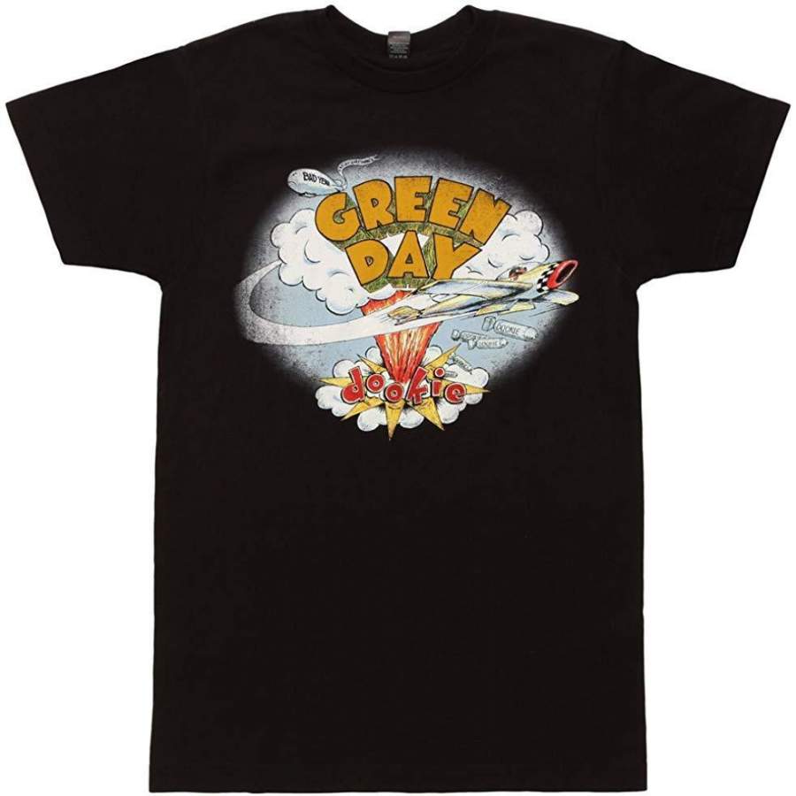 Green Day Fresh Dookie Adult T-Shirt - Black (Large) - Rockecho