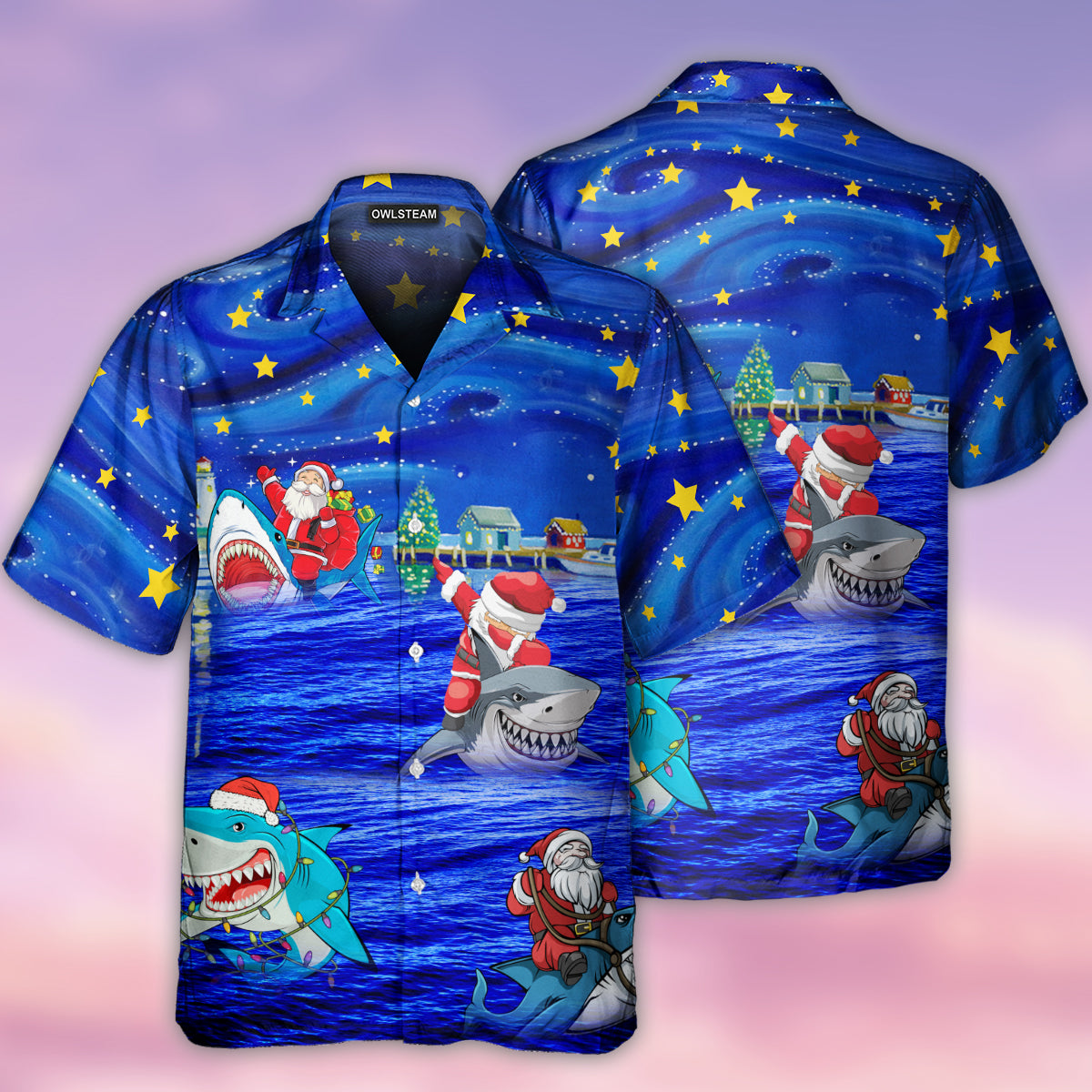 Shark Funny With Santa Amazing Xmas 01 – Hawaiian Shirt – Haws01Tnh041121