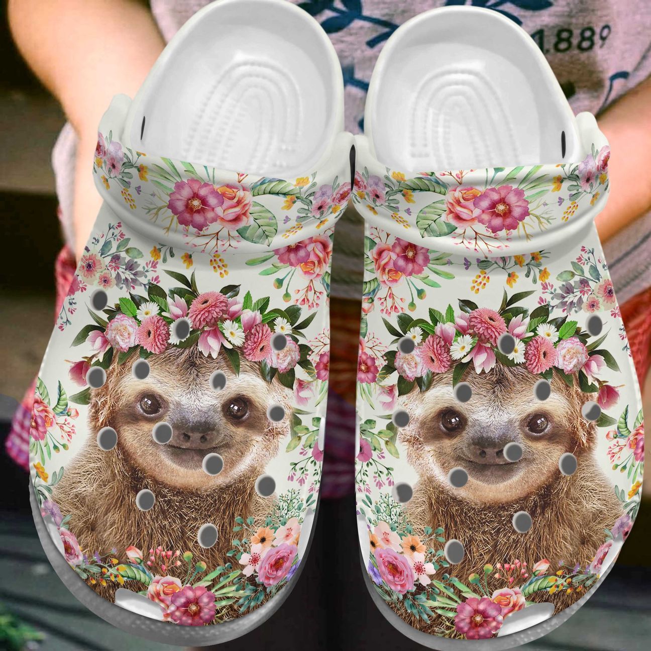 Sloth Personalized Clog, Custom Name, Text, Color, Number Fashion Style For Women, Men, Kid, Print 3D Sloth V1