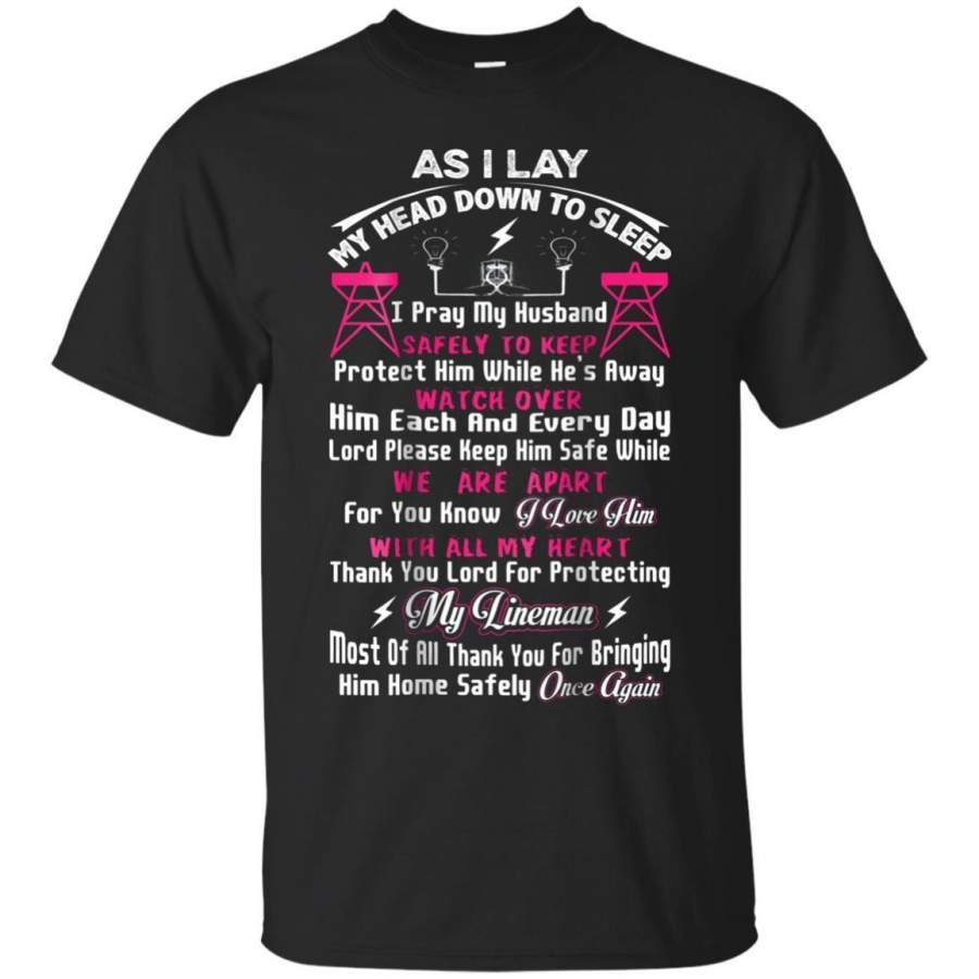 AGR Lineman Wife Prayer Shirt Lineman Wife Tshirt Jaq T-shirt