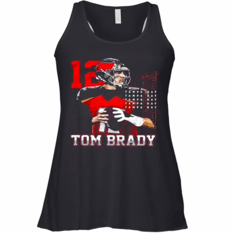 12 Tom Brady Tampa Bay Buccaneers Racerback Tank