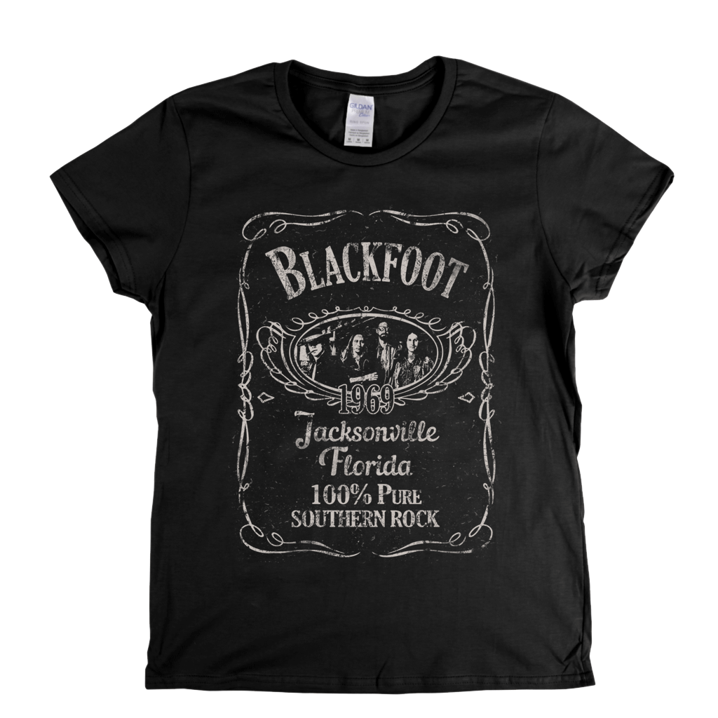 Blackfoot Liquor Label Womens T-Shirt