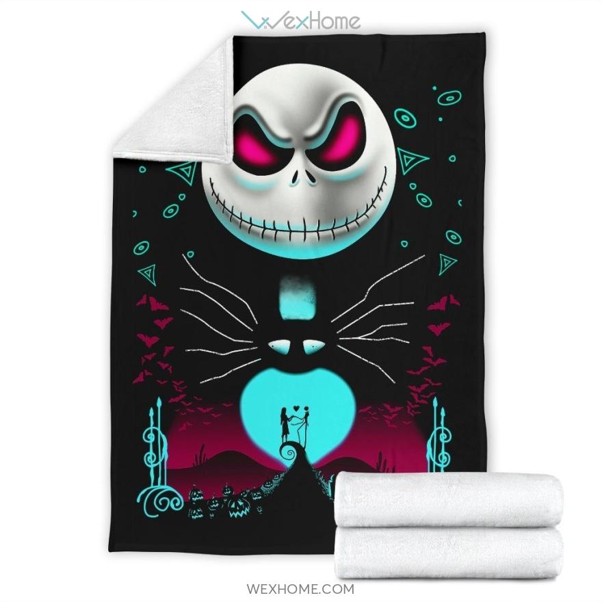 Jack Skellington And Sally Nightmare Before Christmas Premium Blanket