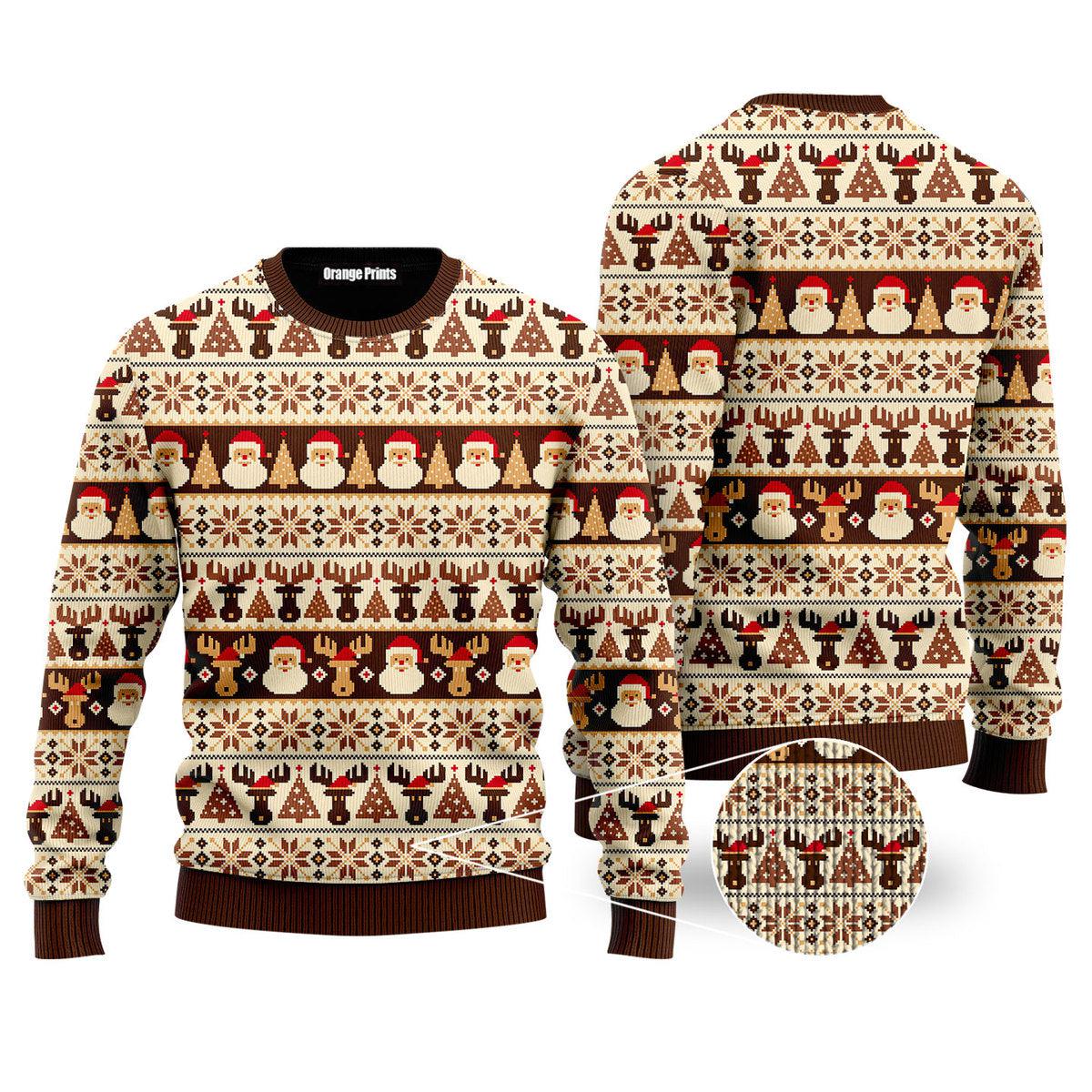 Vintage Nordic Style Xmas Coming Ugly Christmas Sweater | For Men & Women | Uh1084