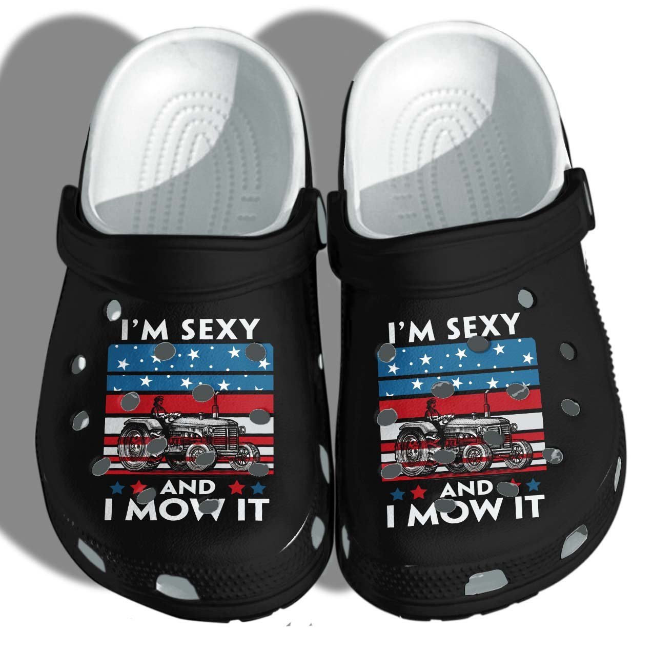 Mow Shoes Clogs Garden Funny – Im Sexy And I Mow It Funny Clog Shoes Gifts Men Women