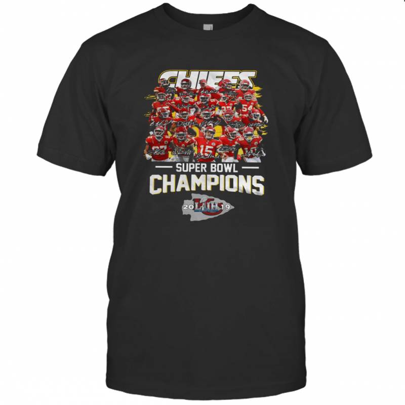 Kansas City Chiefs Super Bowl Champions Signature T-shirt