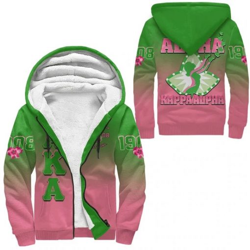 Alpha Kappa Alpha Gradient Sherpa Hoodies