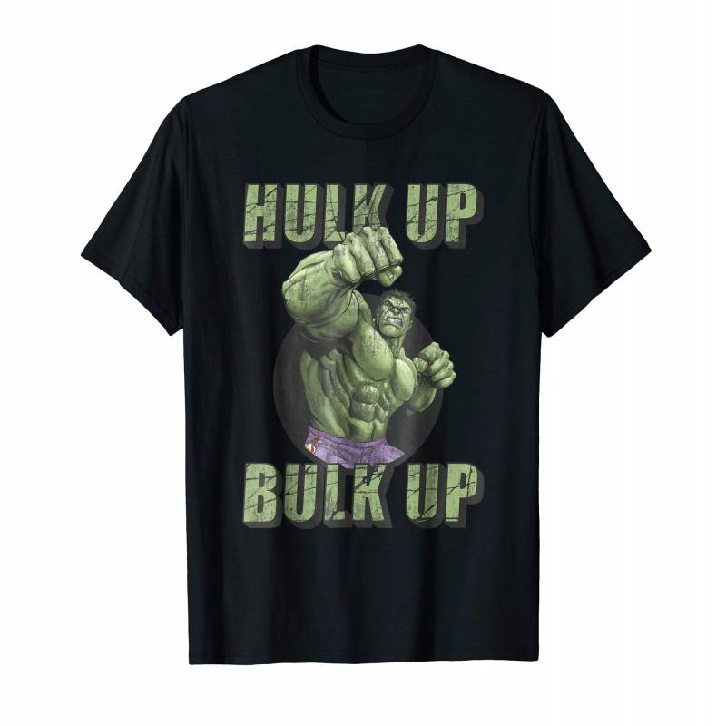 The Incredible Hulk Tough Hulk Up Bulk Up Badge T-shirt