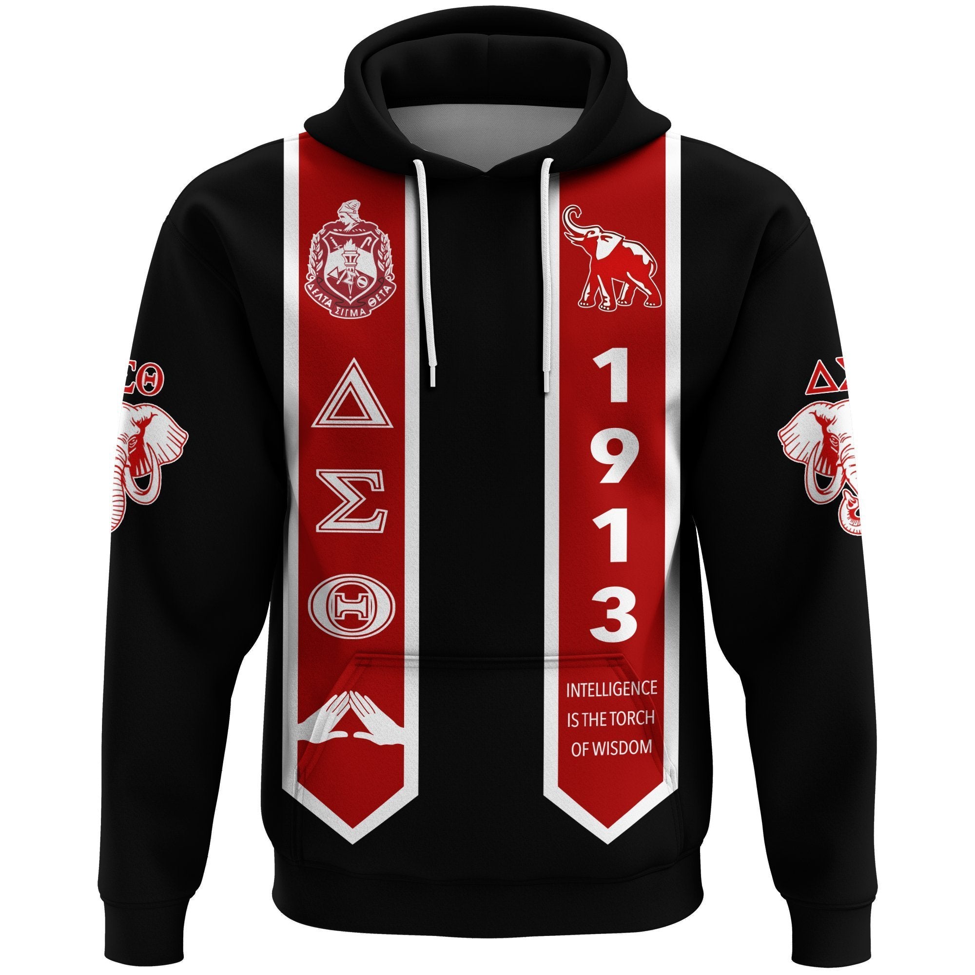 Greek Life Hoodie – Delta Sigma Theta Pullover Graduation Stole Style