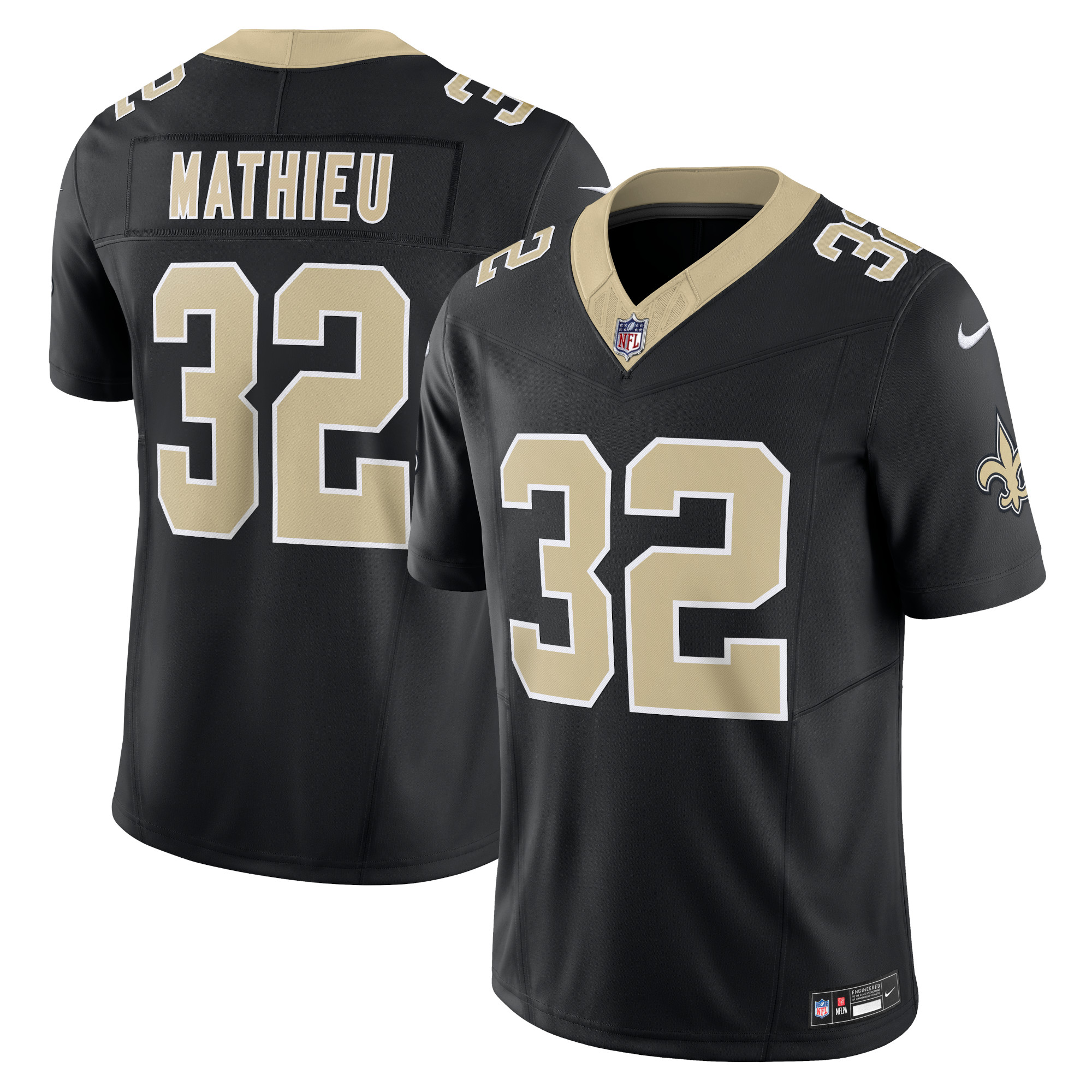 Tyrann Mathieu New Orleans Saints Vapor F.U.S.E. Limited Jersey – Black