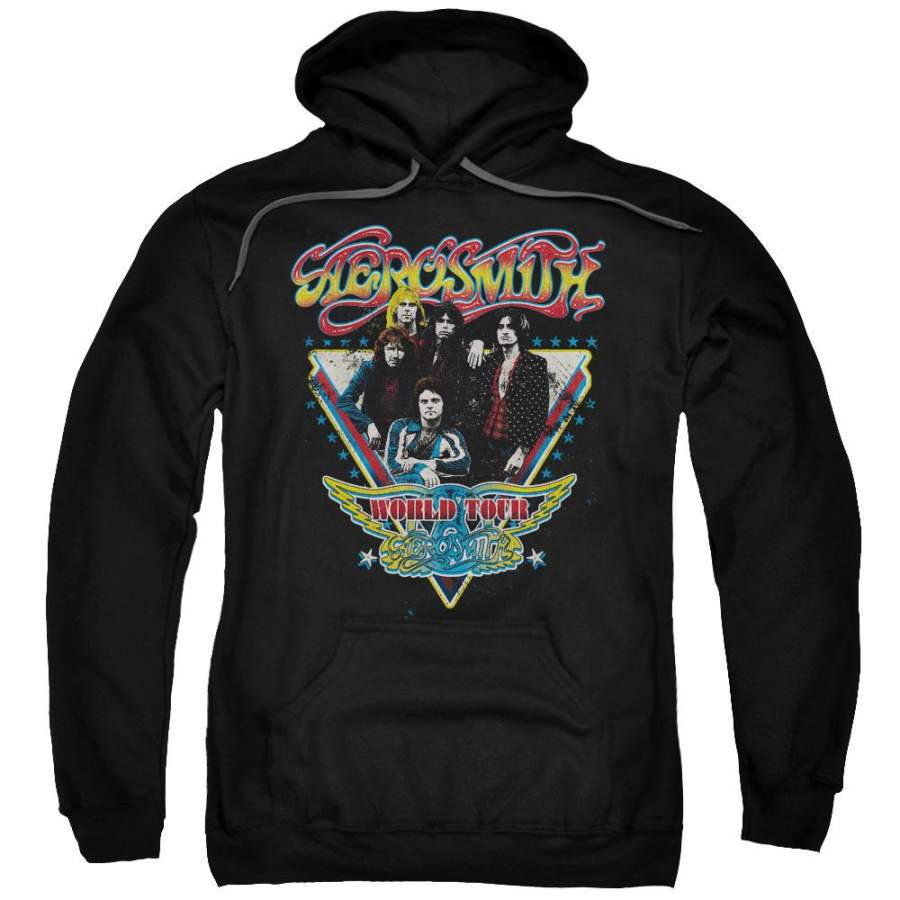 Aerosmith – Triangle Stars Adult Pull Over Hoodie