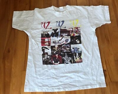 U2 Zoo Tv Tour 1992 T-shirt Vintage/ Original Outside Broadcast Concert Achtung 7464