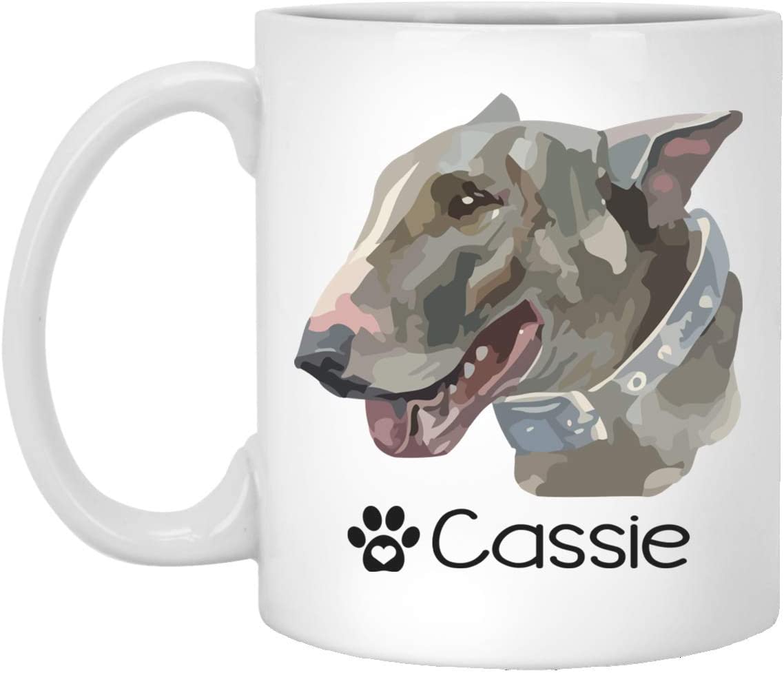 Personalized Englishbull Terrier Dog Mug – Pet Owner Gifts For Women – Gifts For Dog Lover – Englishbull Terrier Mom Dad Mugs – Dog Cups 15Oz