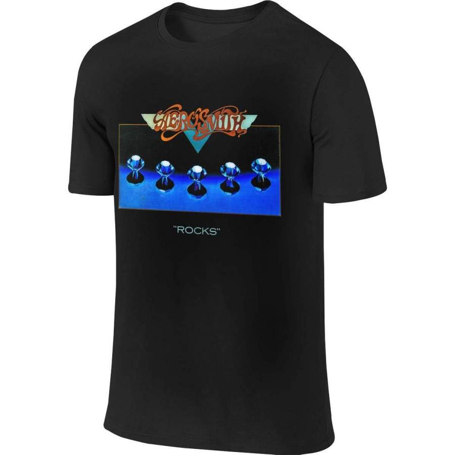 Aerosmith Rocks Men’s Cotton Short Sleeve T Shirt,Shirt