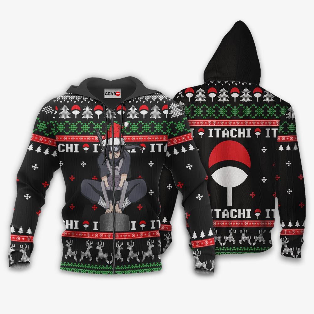 Anbu Itachi Ugly Christmas Sweater Custom Nrt Anime Xmas Gifts