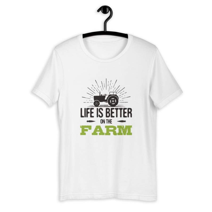 Live Is Better On The Farm, Short-Sleeve Unisex T-Shirt