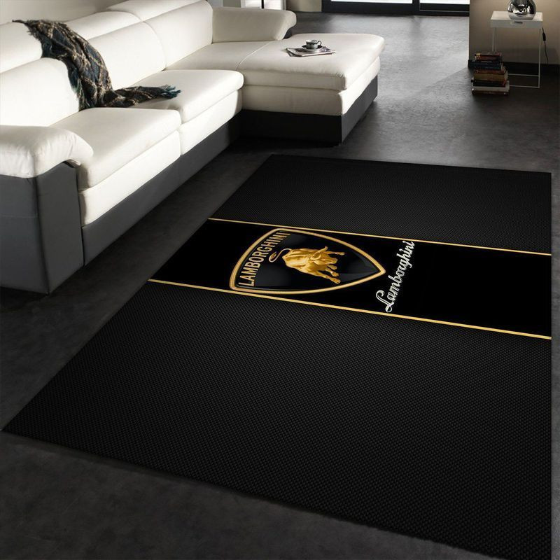 Lamborghini Logo Supercars Area Rug Living Room Rug Home Decor Floor Decor