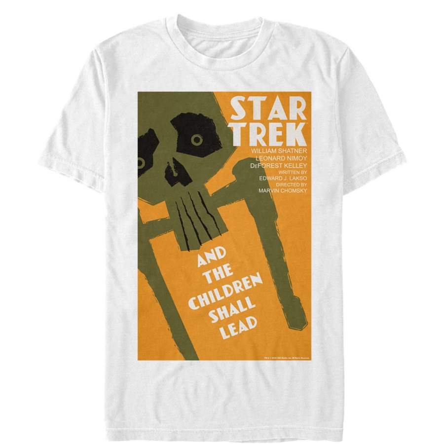 Star Trek Men’s And the Children Shall Lead Episode Poster  T Shirt