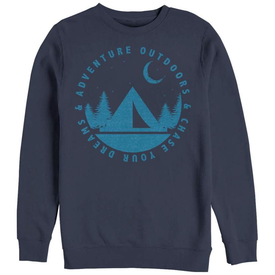 CHIN UP Women’s Adventure Outdoors Dream  Sweatshirt Navy Blue