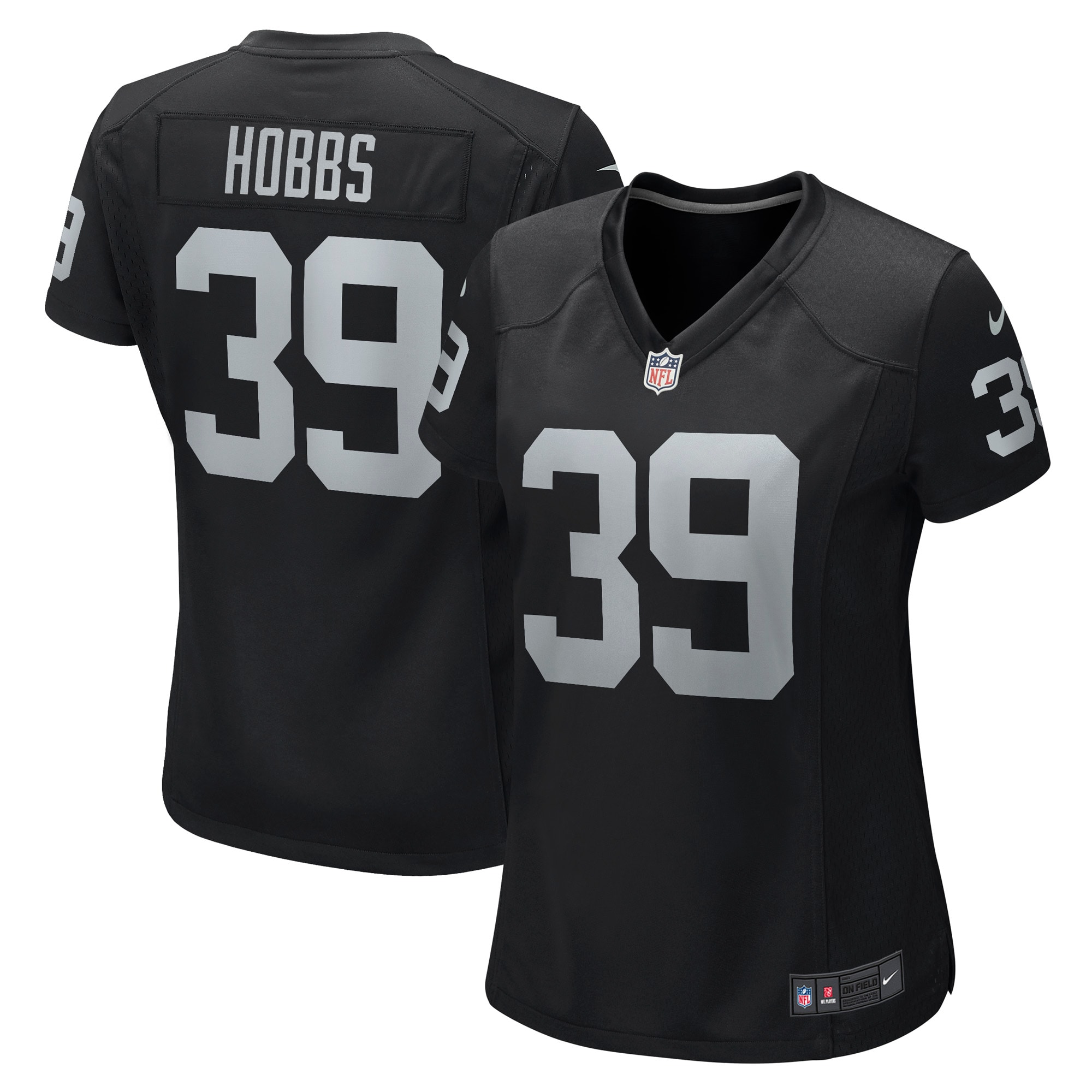 Women’s Las Vegas Raiders Nate Hobbs Black Game Jersey