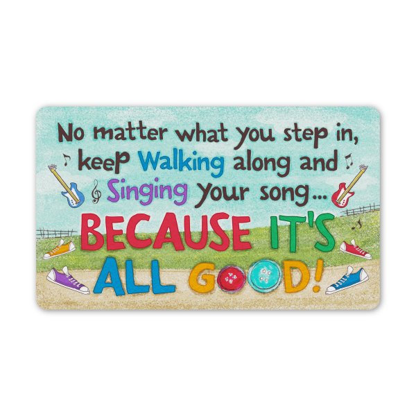 No Matter What You Step In Keep Walking Along All Over Printed Doormat, Classroom Decor