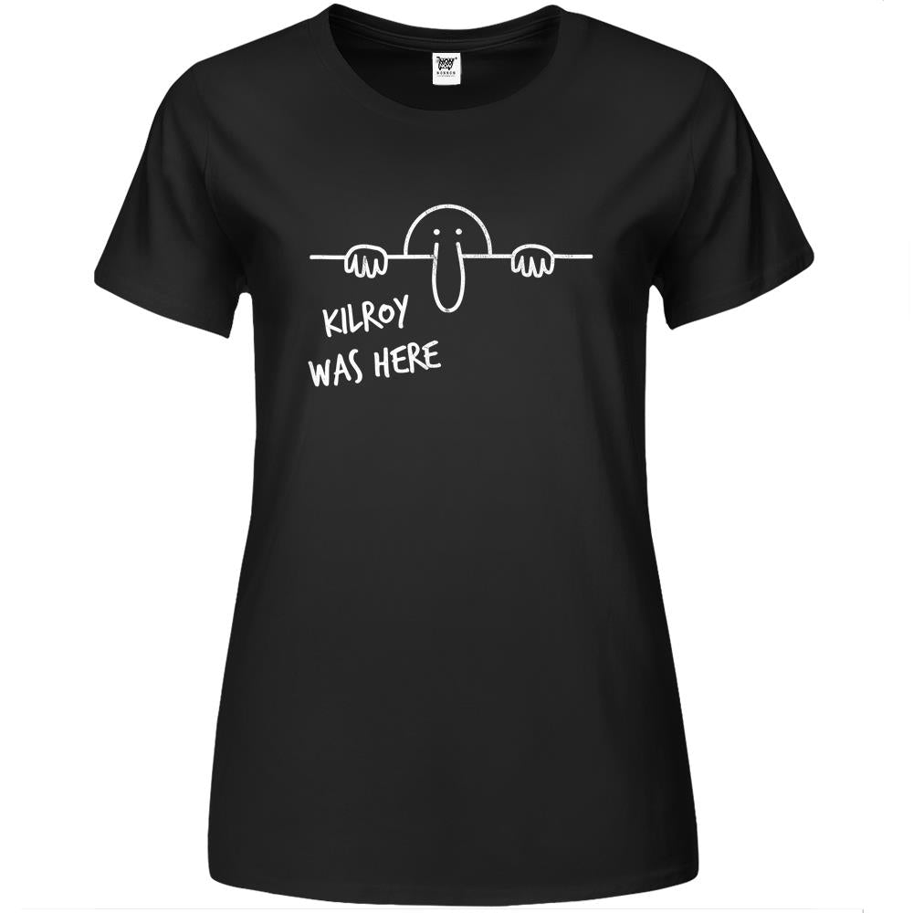 Vintage Kilroy Was Here Premium Womens T Shirts