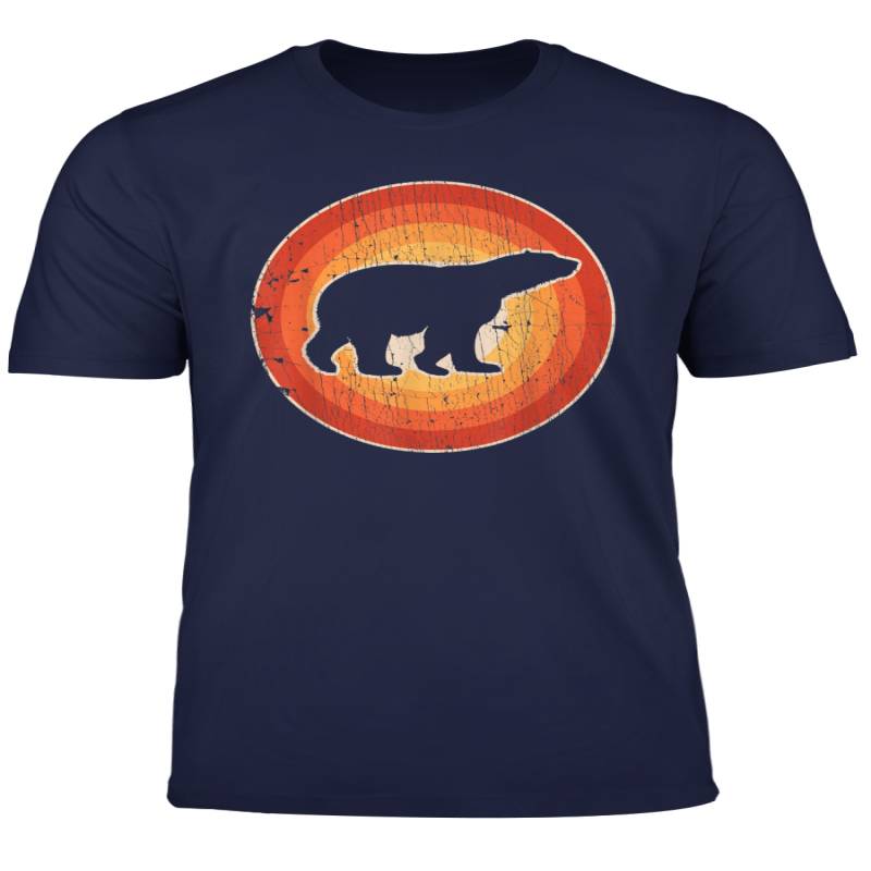 Polar Bear Retro Vintage Style 60S 70S Men Women Gift Animal T Shirt