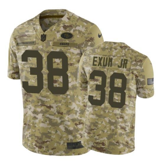 Antone Exum Jr. Jersey NFL Camo San Francisco 49ers