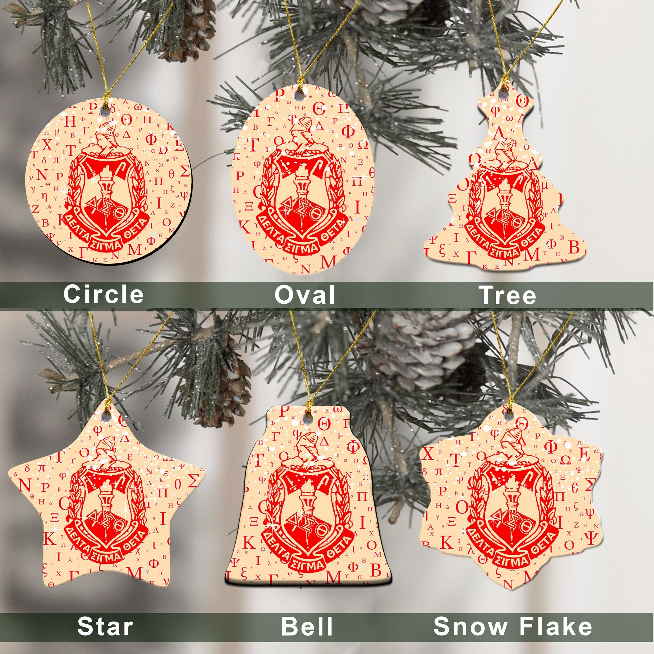 Gettee Ornament – Delta Sigma Theta Christmas Ornament A31