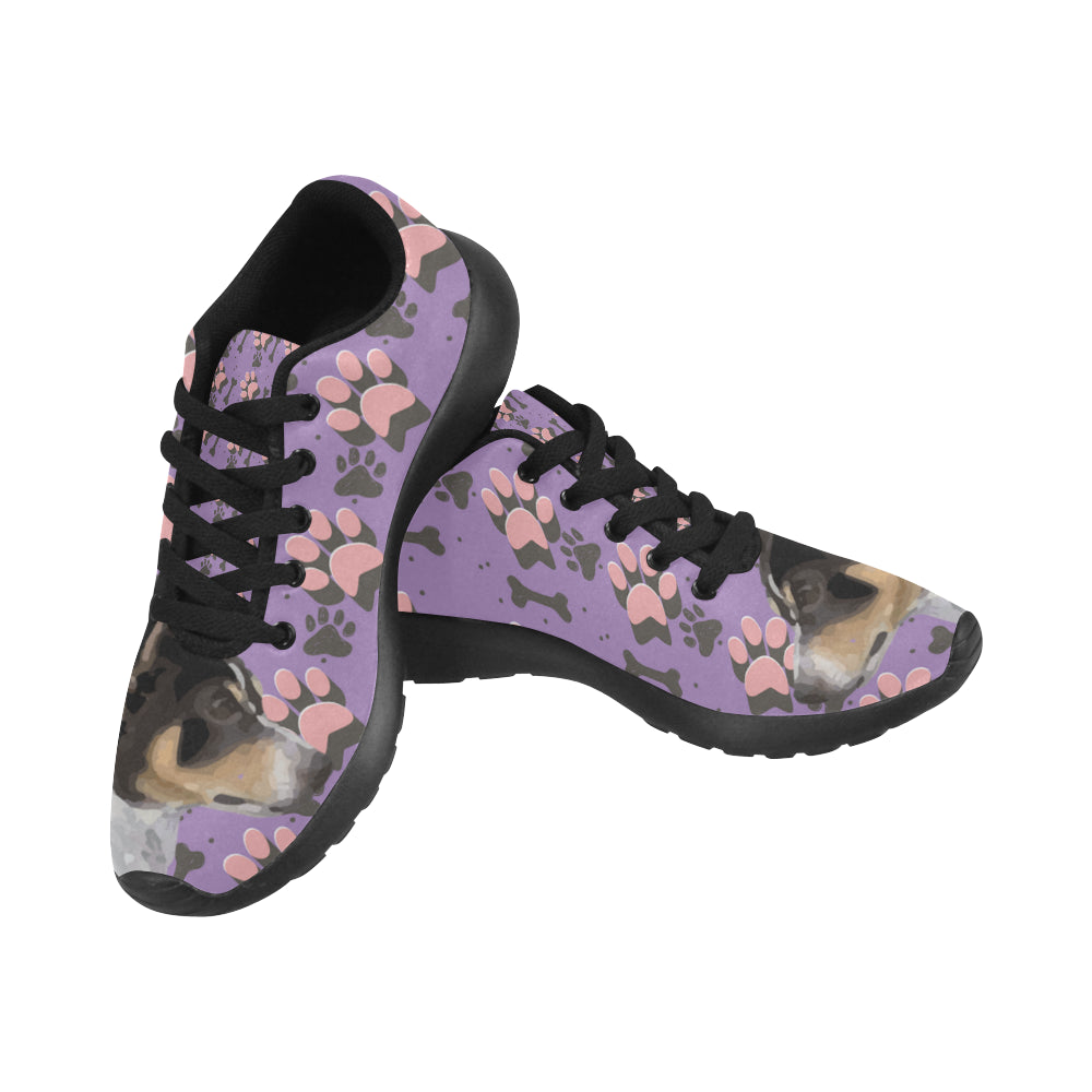 Rat Terrier Black Sneakers for Women