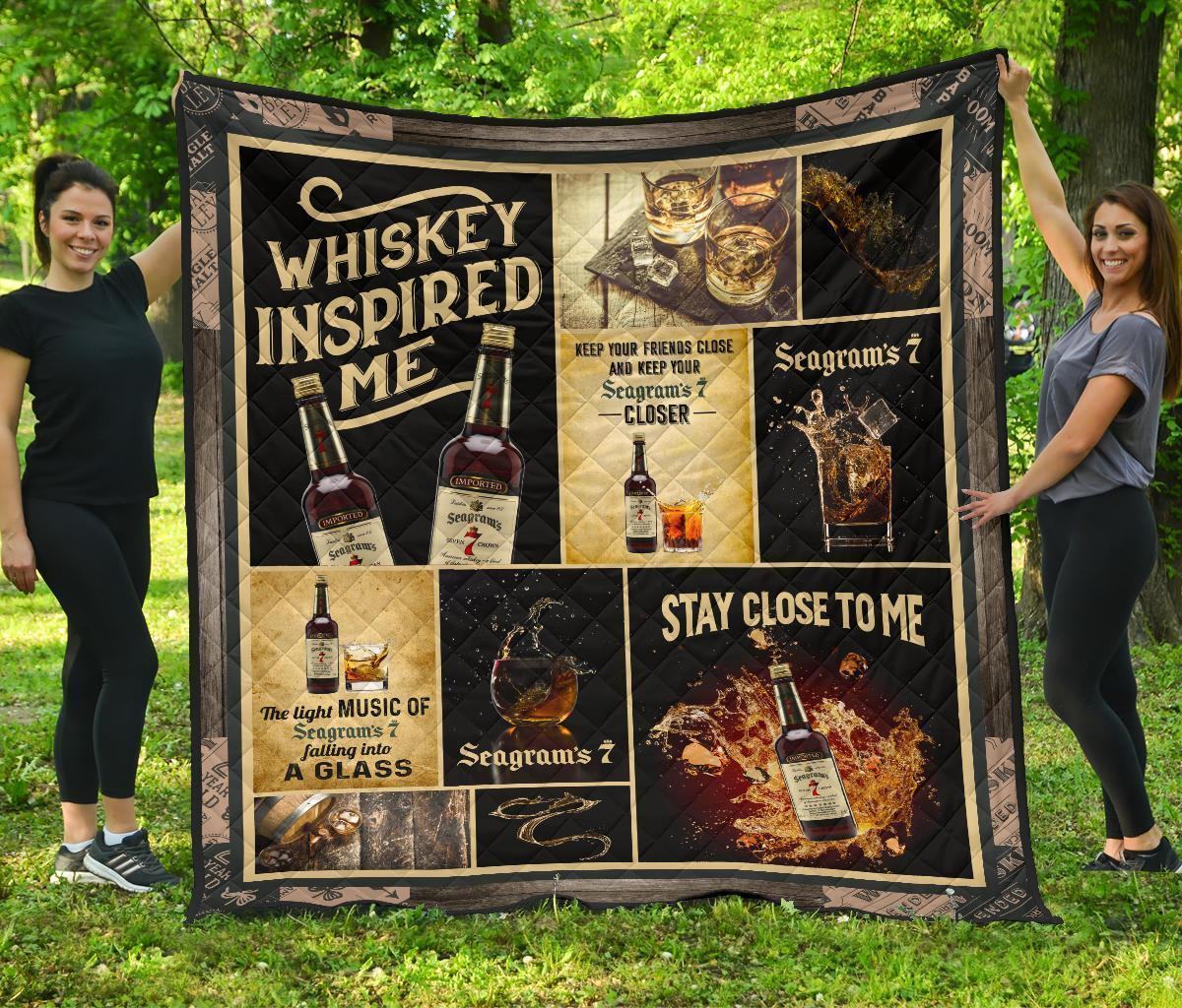 Seagram’S Seven Crown Quilt Blanket Whiskey Inspired Me